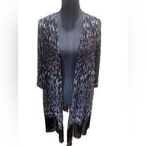 Catherines Fringe Lightweight Coverup Size 2X. 22/24W. excellent used condition.